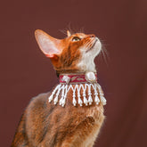 Handmade Cat Collar – Pearl Tassel Shoulder Drape