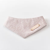 Handmade Wool Cat Bandana – Oatmeal Milk Tea