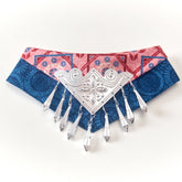 Handmade Cotton Cat Bandana – Silver Dusk