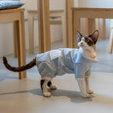 Sphynx Cat Hoodie – Four Leg & Fold Over Collar | Blue