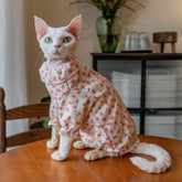 Sphynx Cat Shirt – Ruffle Collar