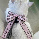 Cat Harness and Leash Set – Lace Bowknot | Pink
