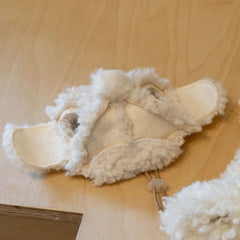 Sombrero de aviador de gato – Sombrero de piloto de invierno color crema