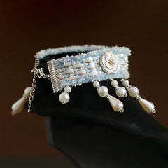 Handmade Cat Collar – Chanel Style and Floral Charms