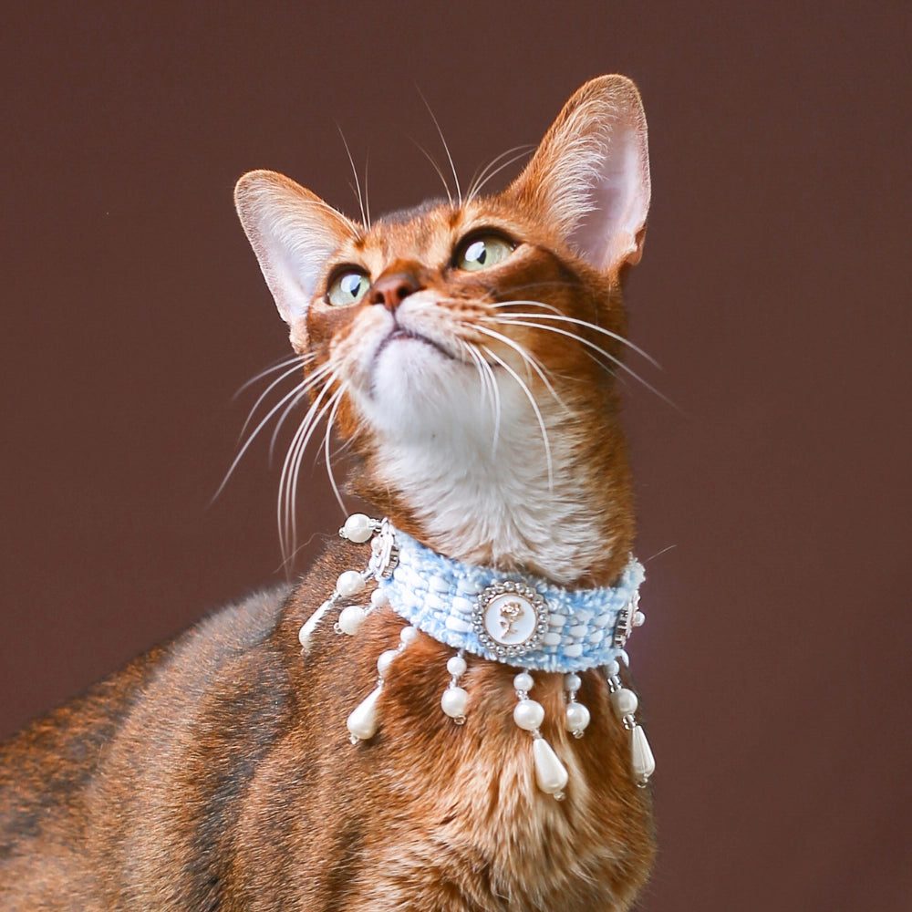 Handmade Cat Collar – Chanel Style and Floral Charms