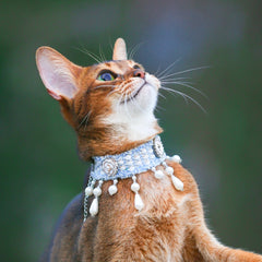 Handmade Cat Collar – Chanel Style and Floral Charms