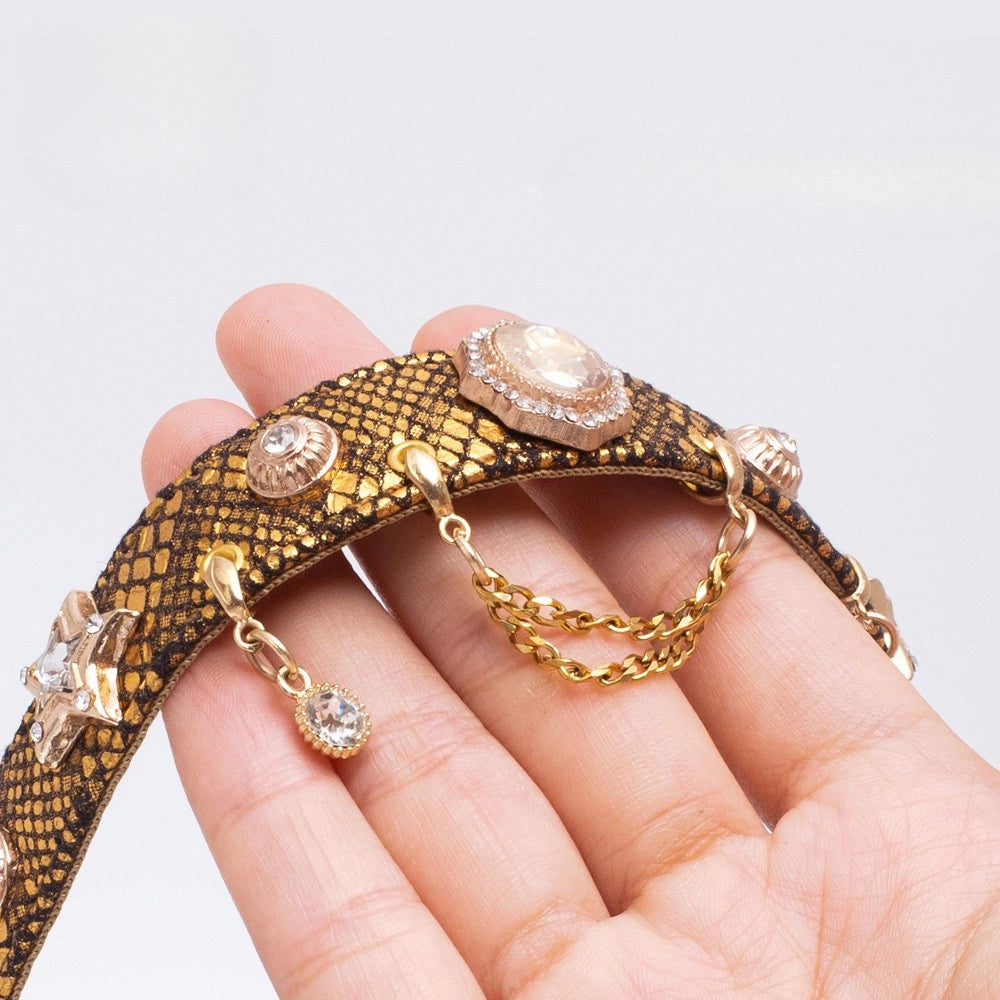 Handmade Cat Collar | Golden Viper