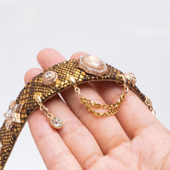 Handmade Cat Collar | Golden Viper