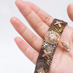 Handmade Cat Collar | Green Viper