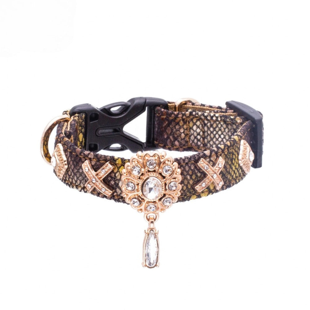 Handmade Cat Collar | Green Viper