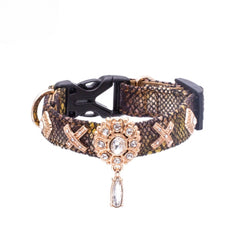 Handmade Cat Collar | Green Viper