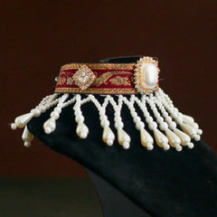 Handmade Cat Collar – Pearl Tassel Shoulder Drape