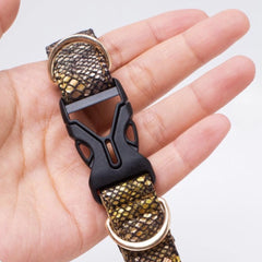Handmade Cat Collar | Green Viper
