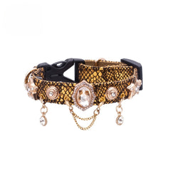 Handmade Cat Collar | Golden Viper