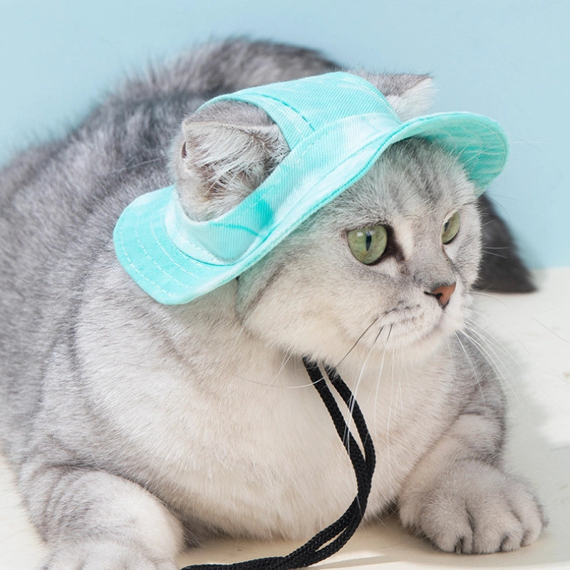 Cute Cat Outdoor Fisherman Hat – UV Protection & Adjustable Fit