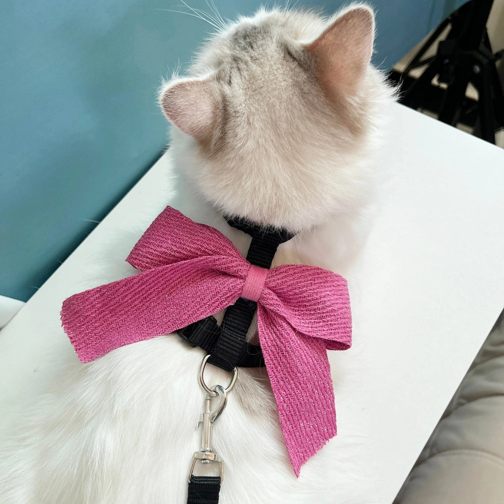 Cat Harness and Leash Set – Long Tail Bow