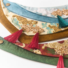 Handmade Cotton Cat Bandana – Golden Lion Charm | Tea Brown