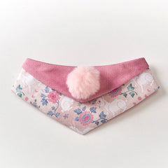 Handmade Cotton Cat Bandana – Fragrant Blush