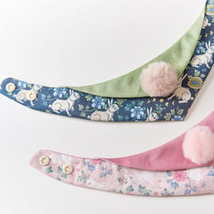 Handmade Cotton Cat Bandana – Fragrant Blush