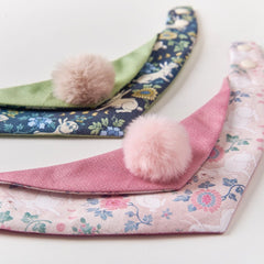 Handmade Cotton Cat Bandana – Fragrant Blush