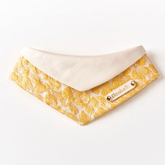 Handmade 3D Pattern Cat Bandana – Golden Autumn