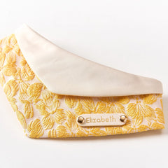 Handmade 3D Pattern Cat Bandana – Golden Autumn