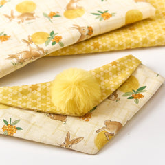 Handmade Cotton Cat Bandana – Golden Moon