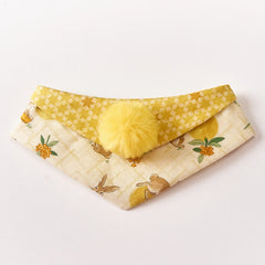 Handmade Cotton Cat Bandana – Golden Moon