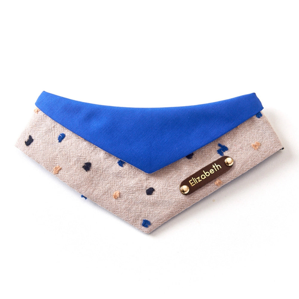 Handmade Cotton Cat Bandana – Smurf