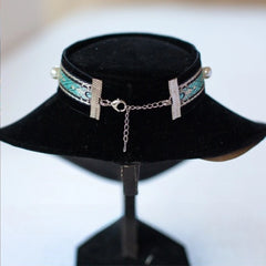 Handmade Cat Collar | Noble Velvet with Gemstone