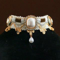 Handmade Cat Collar | Lace and Pearl