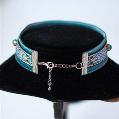 Handmade Cat Collar | Turquoise Stone