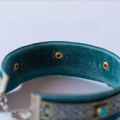Handmade Cat Collar | Turquoise Stone
