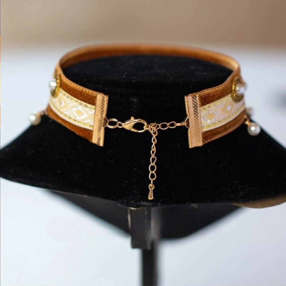 Handmade Cat Collar | Pearl Charms
