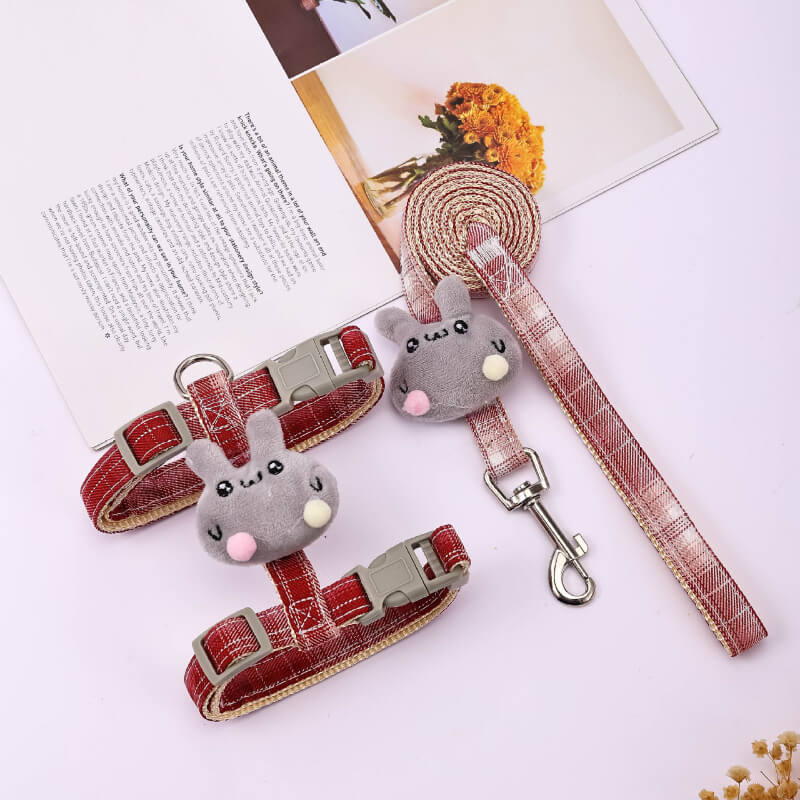 Bunny Buddy Escape-Proof Cat Harness & Leash Set – Breathable H-Style