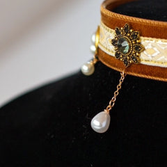 Handmade Cat Collar | Pearl Charms