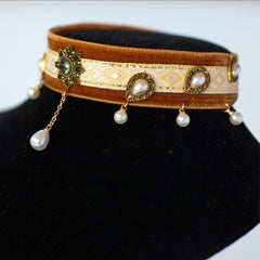 Handmade Cat Collar | Pearl Charms