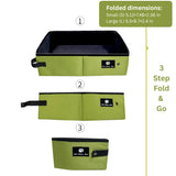 Portable Foldable Cat Litter Box – Lightweight & Leak-Proof for Outdoor Use