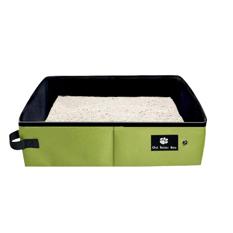 Portable Foldable Cat Litter Box – Lightweight & Leak-Proof for Outdoor Use