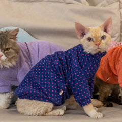 Sphynx Cat Clothes – Candy Color Dual-Sided Shirt