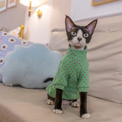 Sphynx Cat Clothes – Candy Color Dual-Sided Shirt