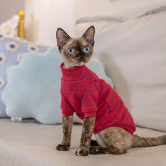 Sphynx Cat Clothes – Candy Color Dual-Sided Shirt