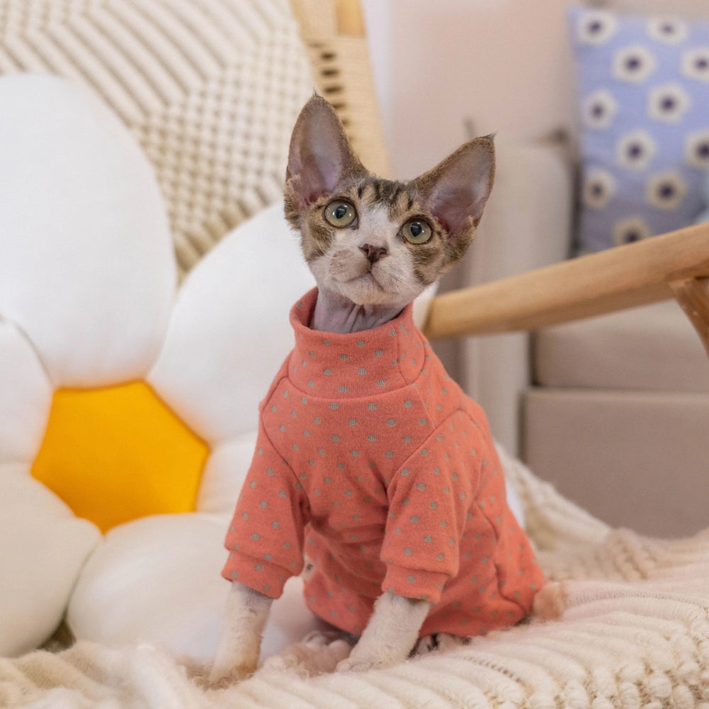 Sphynx Cat Clothes – Candy Color Dual-Sided Shirt