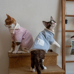 Sphynx Cat T-Shirt – Fold Over Collar | Pink