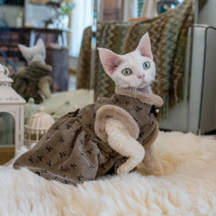 Sphynx Cat Dress – Rex Rabbit Fur