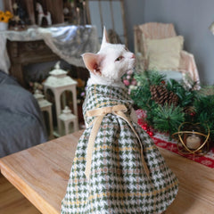 Sphynx Cat Dress – British Plaid