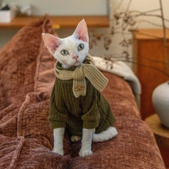 Cat Scarf – Khaki Winter Neck Warmer