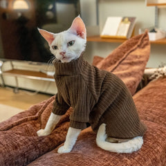 Sphynx Cotton Hoodie – Warm Maillard