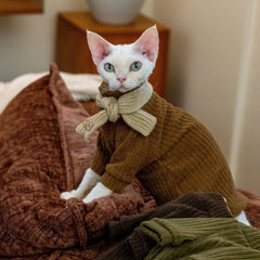 Sphynx Cotton Hoodie – Warm Maillard