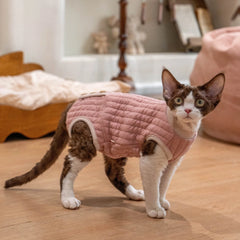 Sphynx Cat Clothes – Padded Onesie | Lotus Pink